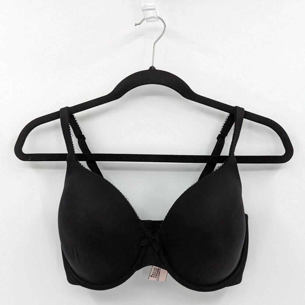 Victoria's Secret Bra Womens 32DDD Black Lined Perfect Coverage Body by Victoria
